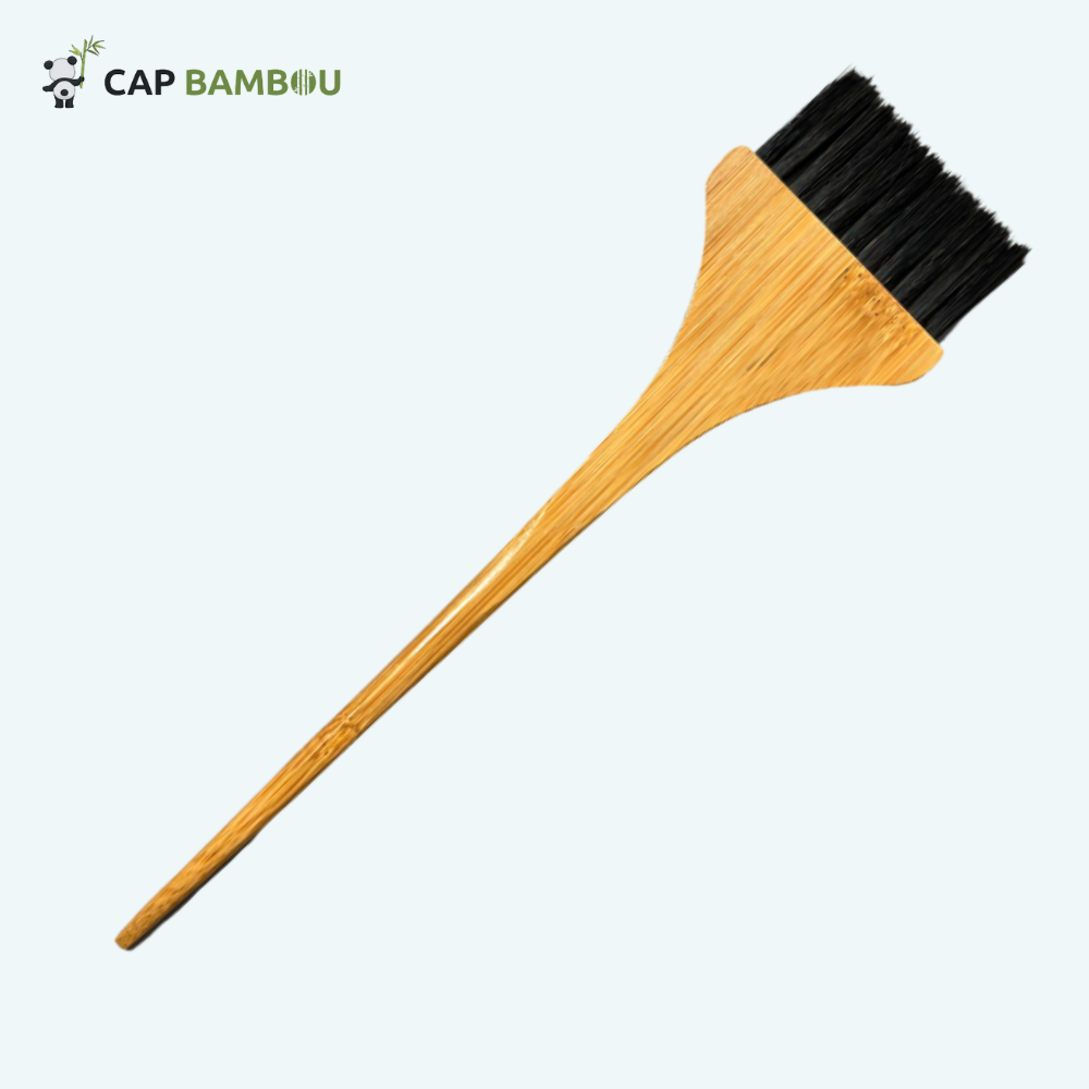 Pinceau en bambou pour colorations capillaires végétales éco-responsables