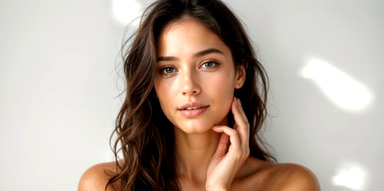 Belle femme sans maquillage